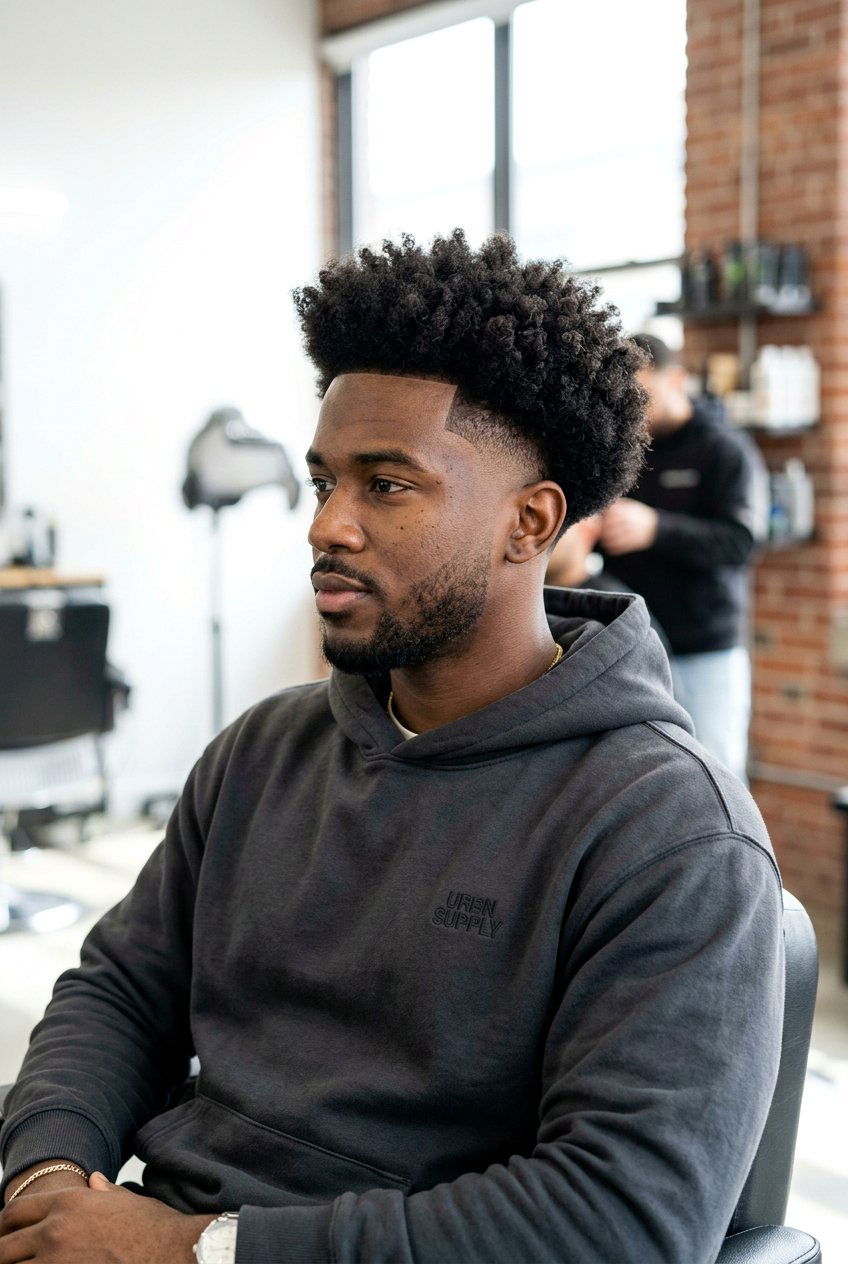 High Taper Fade Afro - 20 afro taper fade for black men - 20 afro taper fade for black men