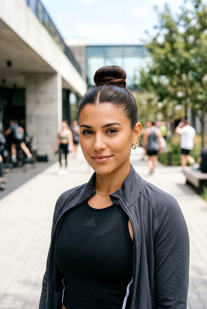 High Tight Bun With Middle Part - 20 clean girl bun with middle part - 20 clean girl bun with middle part