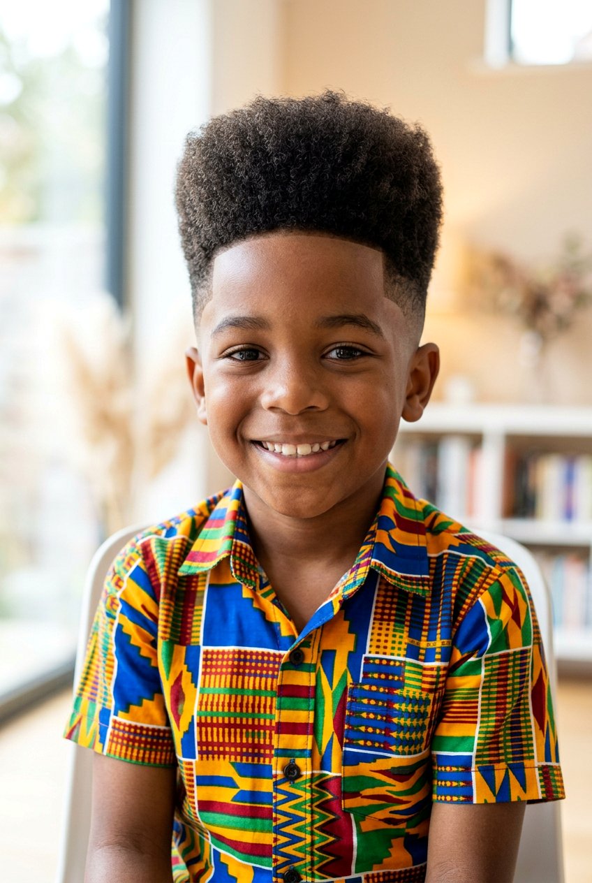 High Top Afro - 20 first haircut ideas for boys - 20 first haircut ideas for boys