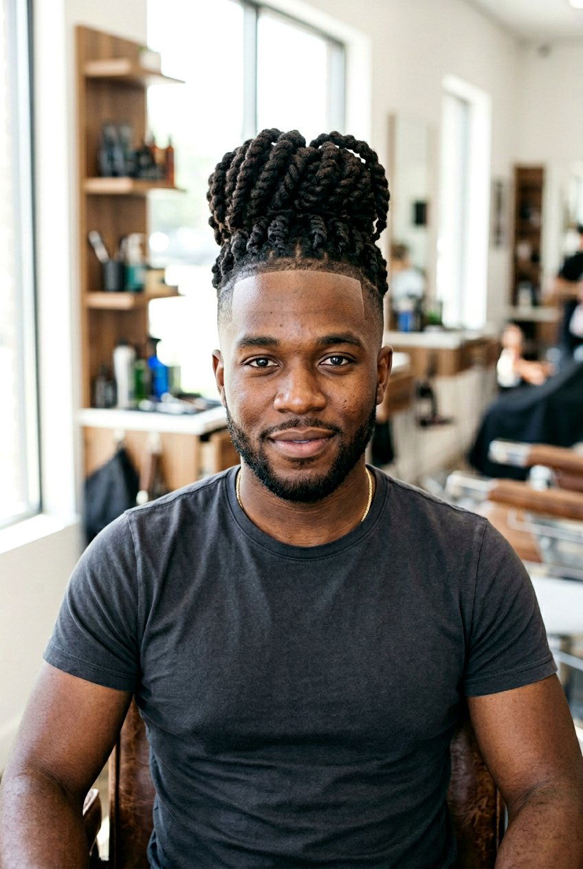 High Top Barrel Twist Dreads - 20 high top dreads haircut - 20 high top dreads haircut