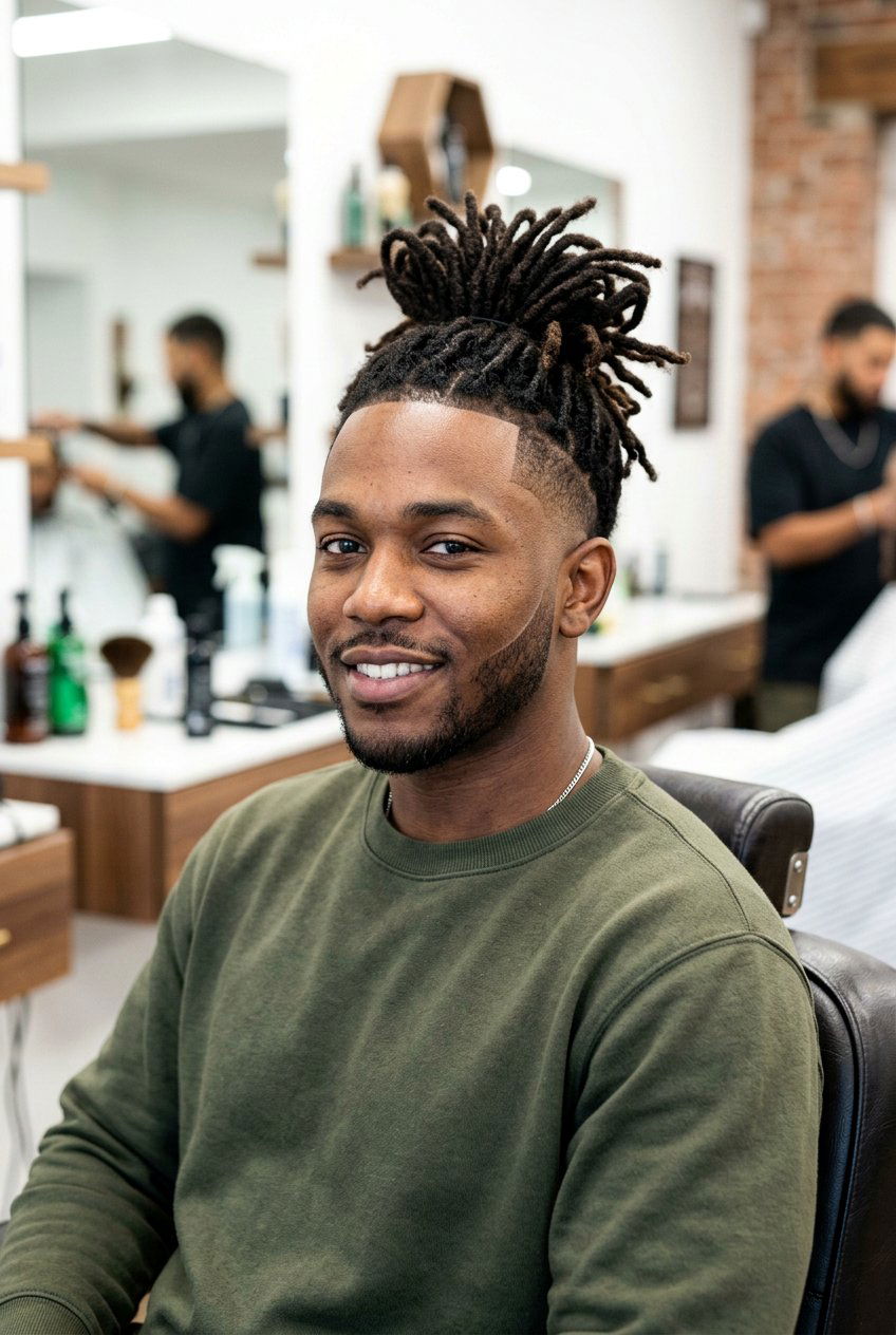 High Top Dreads With Burst Fade - 20 high top dreads haircut