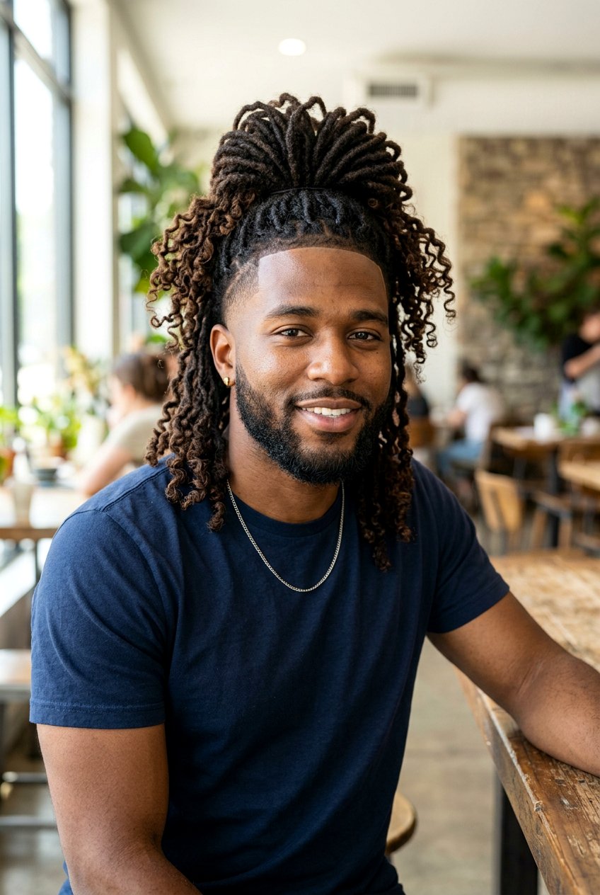 High Top Dreads With Curly Tips - 20 high top dreads haircut - 20 high top dreads haircut