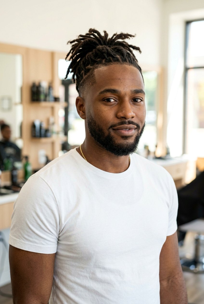 High Top Dreads With Low Taper Fade - 20 high top dreads haircut - 20 high top dreads haircut
