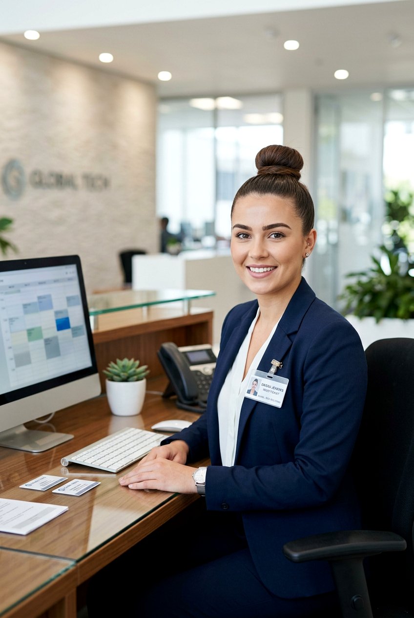 High Top Knot Bun For Receptionist - 20 receptionist hairstyles for women - 20 receptionist hairstyles for women