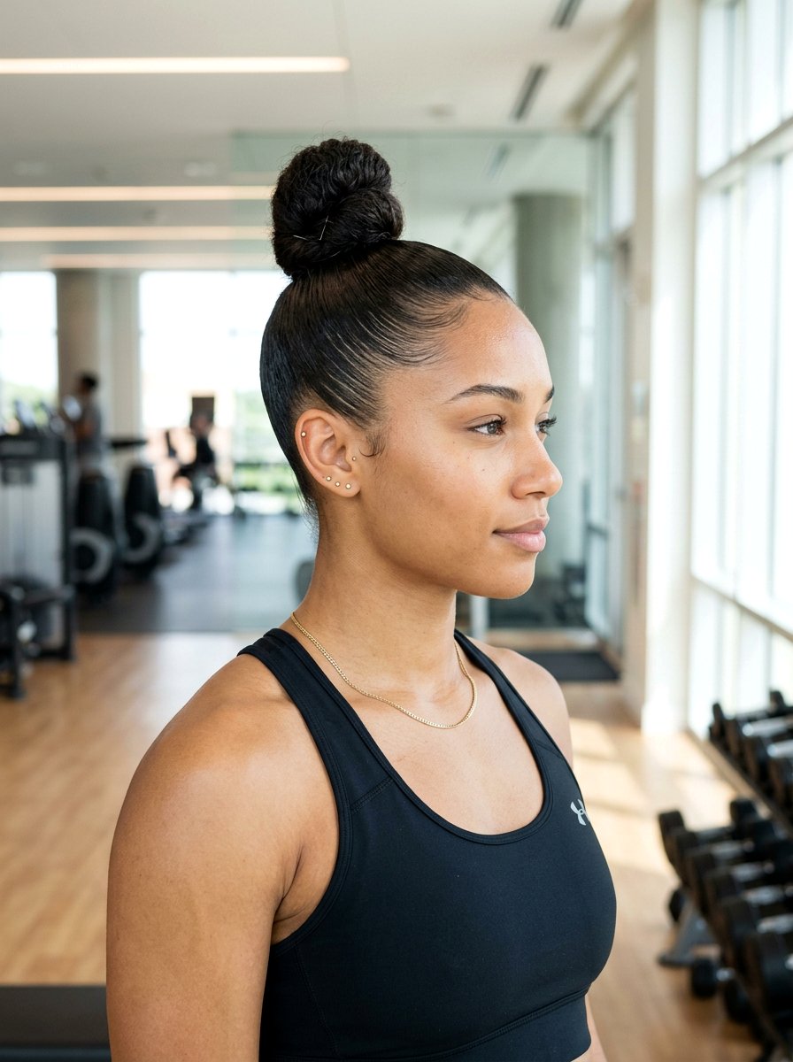 High Top Knot For Curly Hair - 20 quick hairstyle for medium curls - 20 quick hairstyle for medium curls