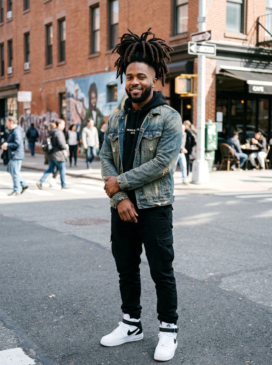 High Top Semi Freeform Locs - 20 semi freeform loc styles men - 20 semi freeform loc styles men