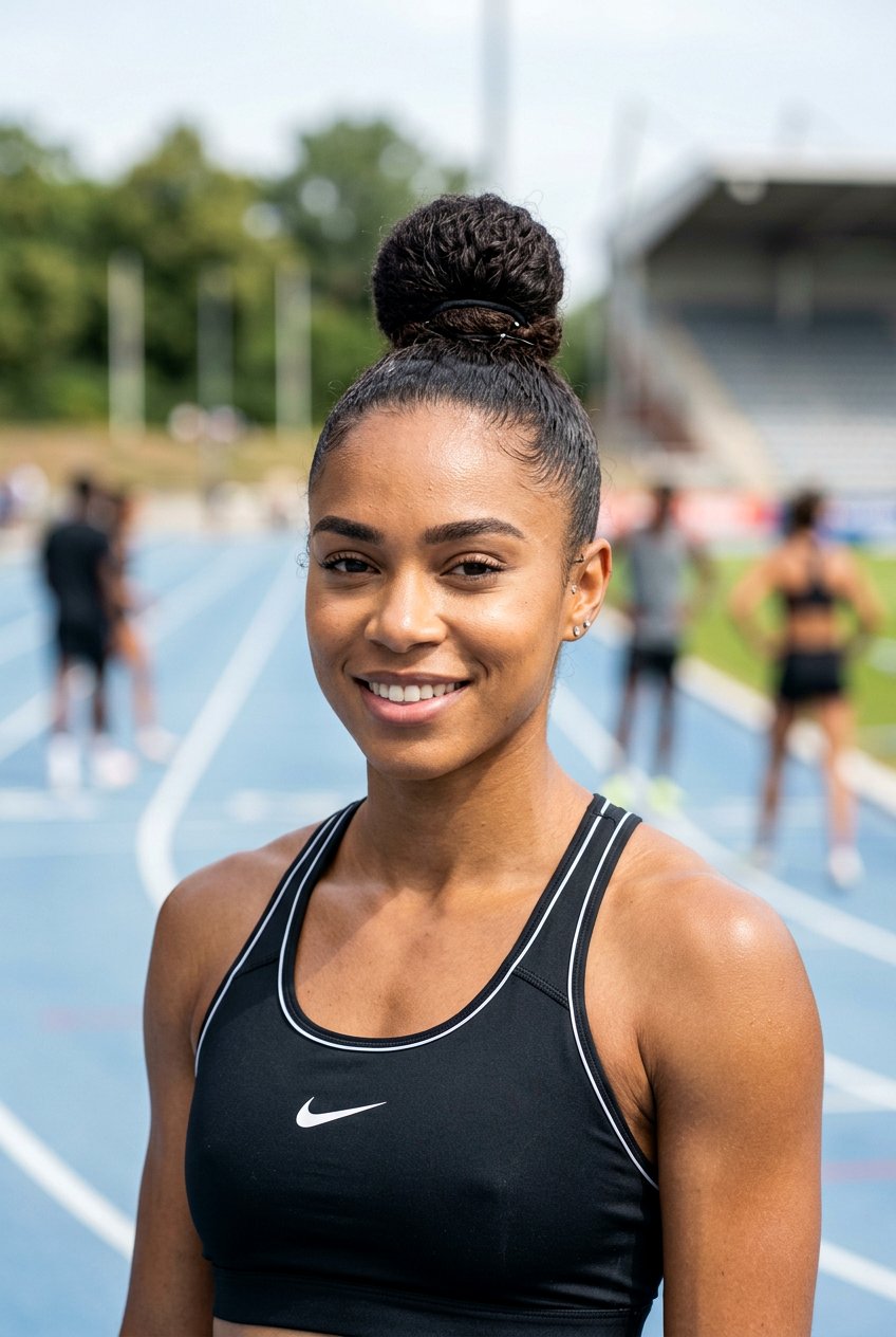 High Topknot Bun - 20 dance practice bun hairstyle - 20 dance practice bun hairstyle