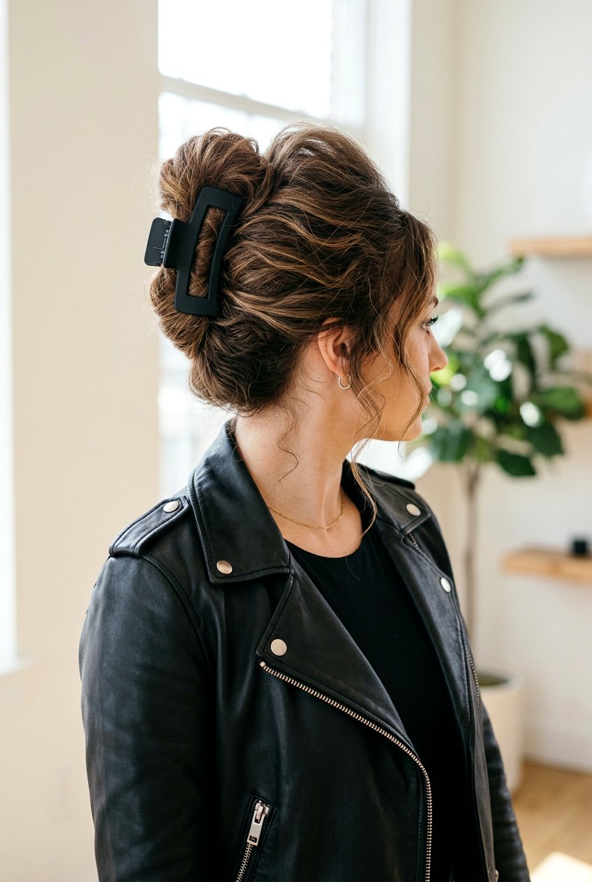 High Volume Claw Clip Bun - 20 claw clip bun for thick hair - 20 claw clip bun for thick hair