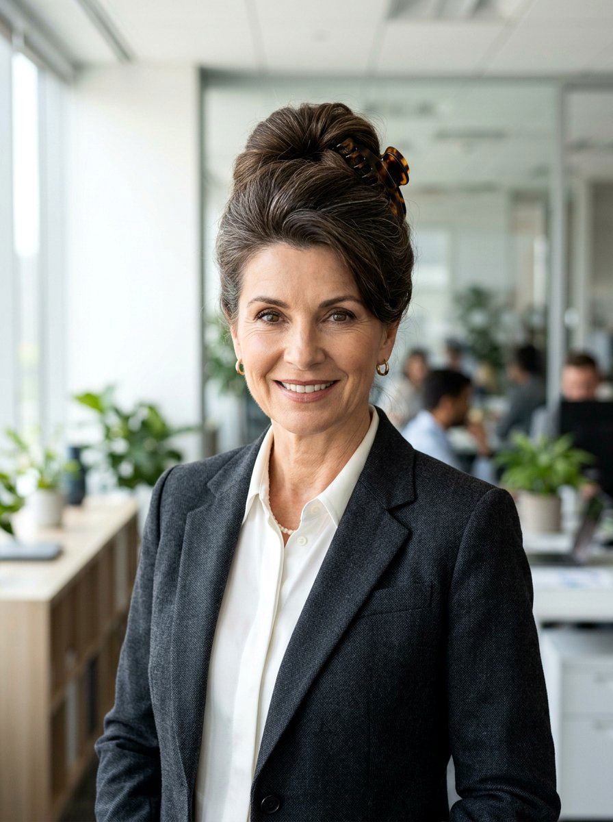 High Volume Crown Claw Clip Bun - 20 claw clip bun for mature women - 20 claw clip bun for mature women