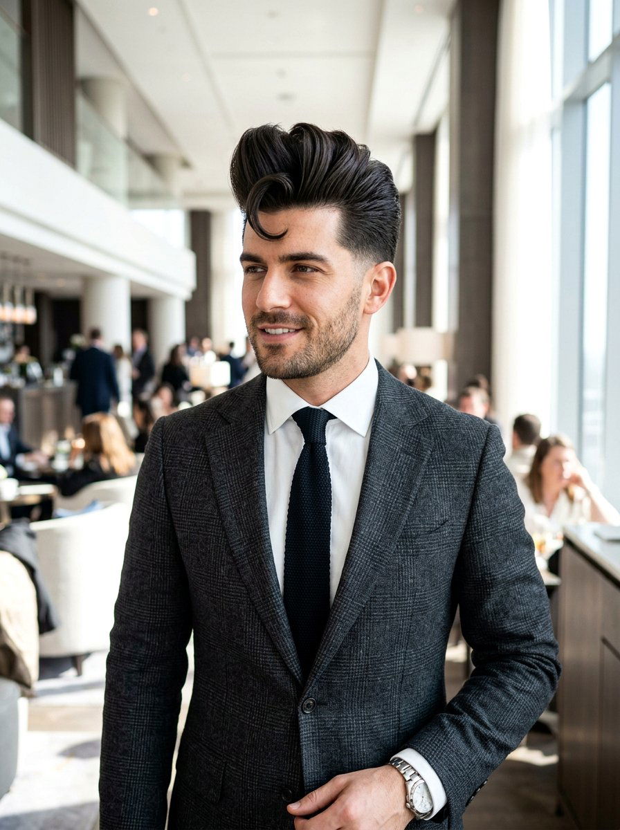 High Volume Quiff - 20 quiff haircut for thick hair men - 20 quiff haircut for thick hair men