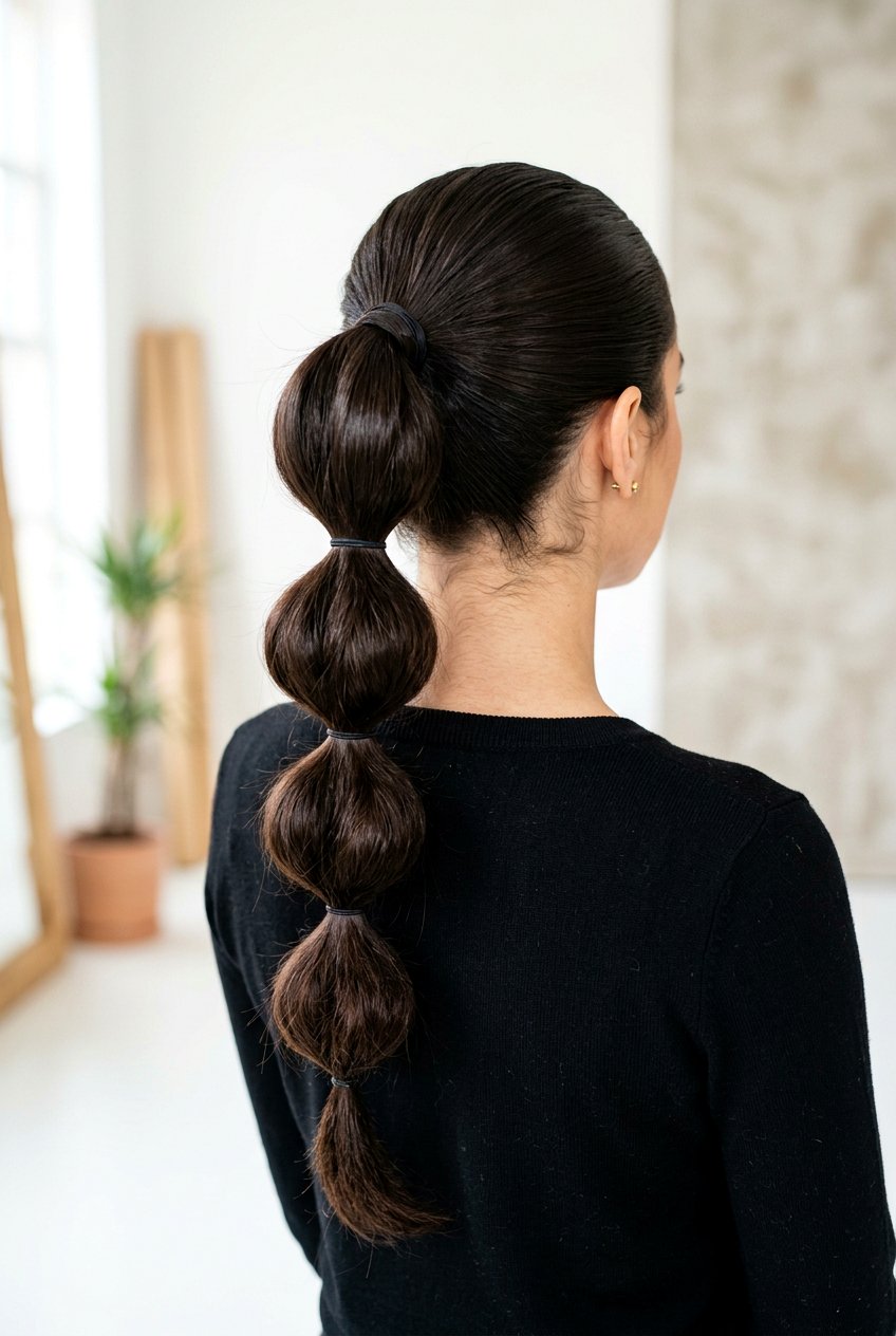 High bubble ponytail - 20 bubble ponytail hairstyles - 20 bubble ponytail hairstyles