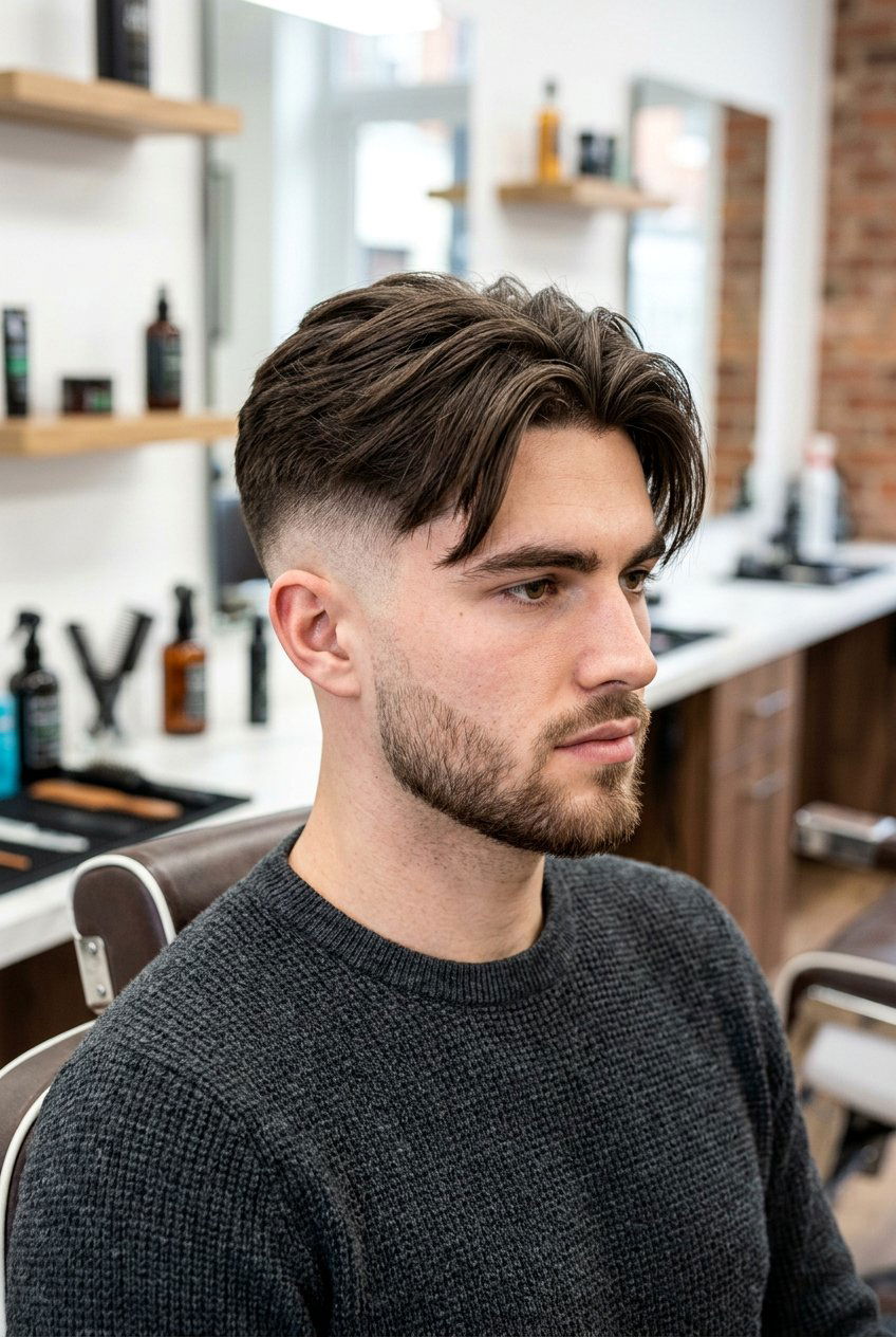 High fade curtain haircut - 20 curtain haircut for men - 20 curtain haircut for men