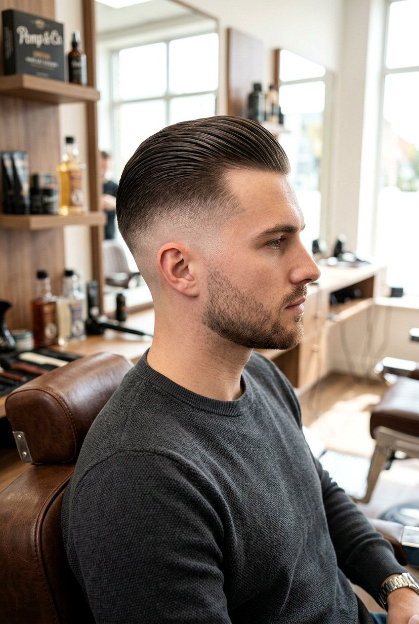 High fade slick back - 20 slick back haircut for men - 20 slick back haircut for men