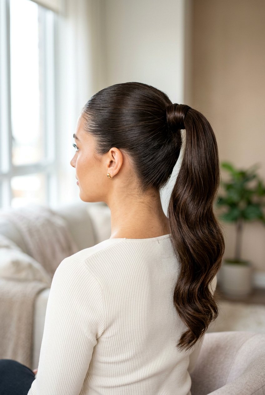 High ponytail - 20 hairstyles for work - 20 hairstyles for work