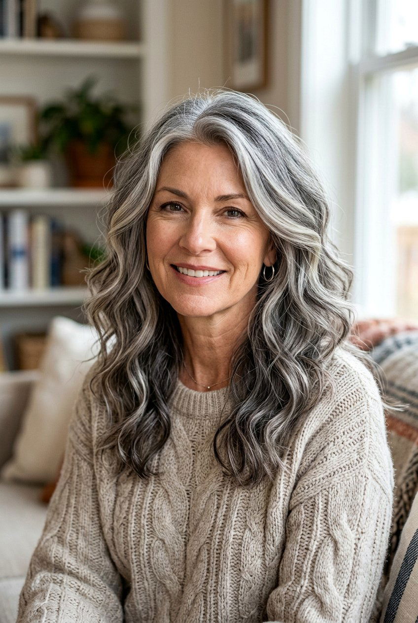 Highlight and Lowlight Balayage for Gray Depth - 20 balayage for gray blending - 20 balayage for gray blending