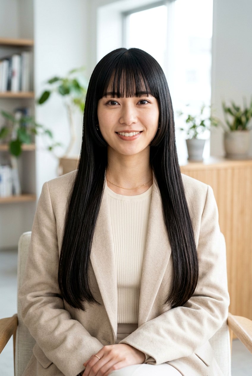 Hime Cut Bob Hybrid for Long Straight Hair - 20 hime haircut for straight long hair - 20 hime haircut for straight long hair