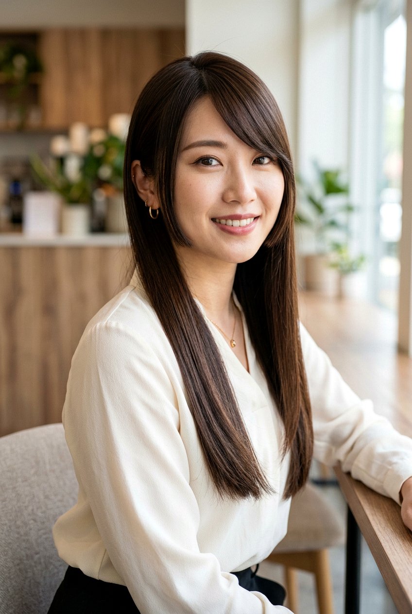 Hime Cut With Long Hair And Side Part - 20 hime cut with long hair - 20 hime cut with long hair