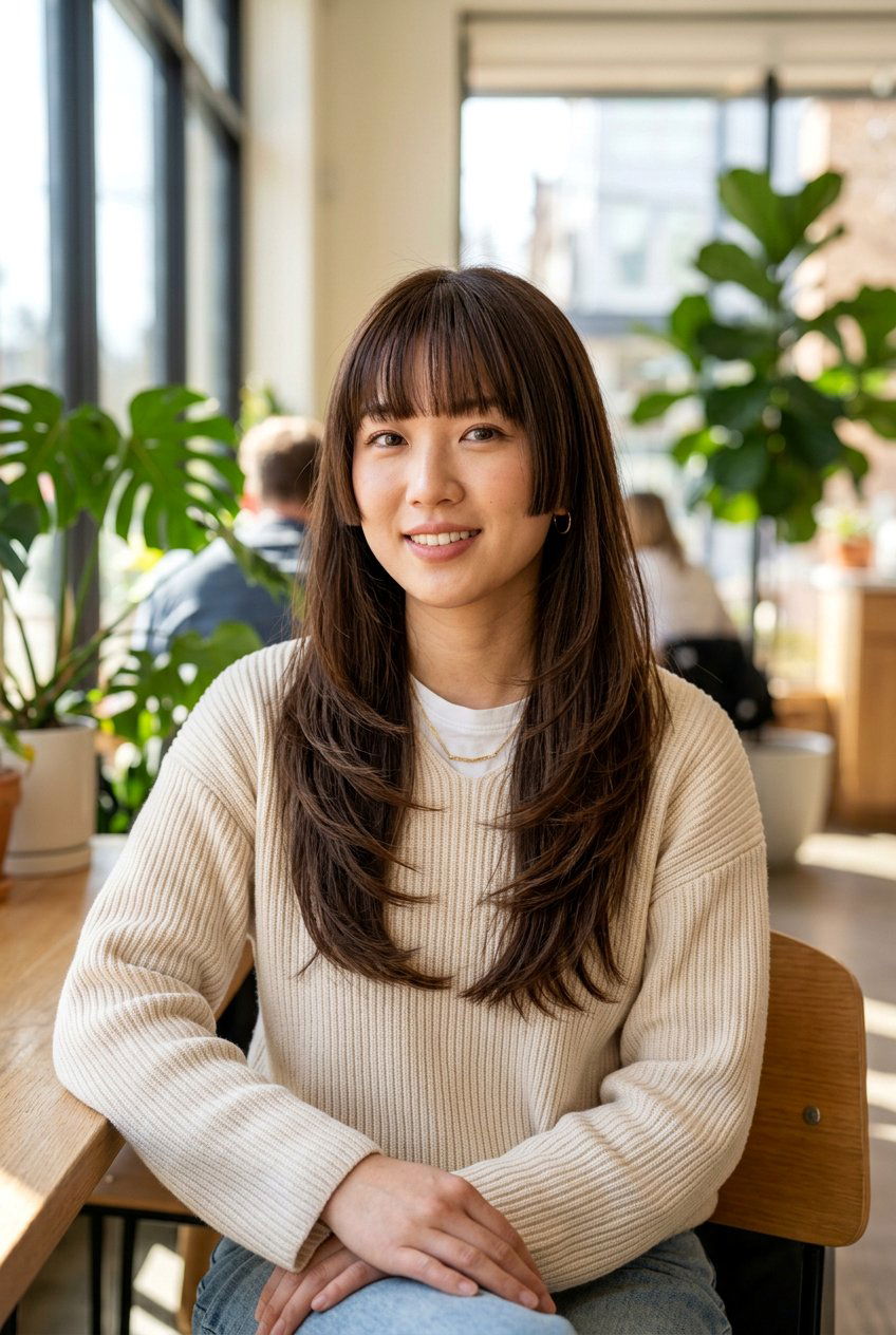 Hime Cut With Long Hair And Soft Layers - 20 hime cut with long hair - 20 hime cut with long hair