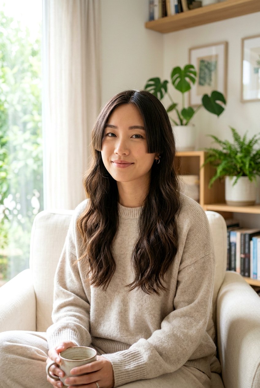 Hime Cut With Long Wavy Hair - 20 hime cut with long hair - 20 hime cut with long hair