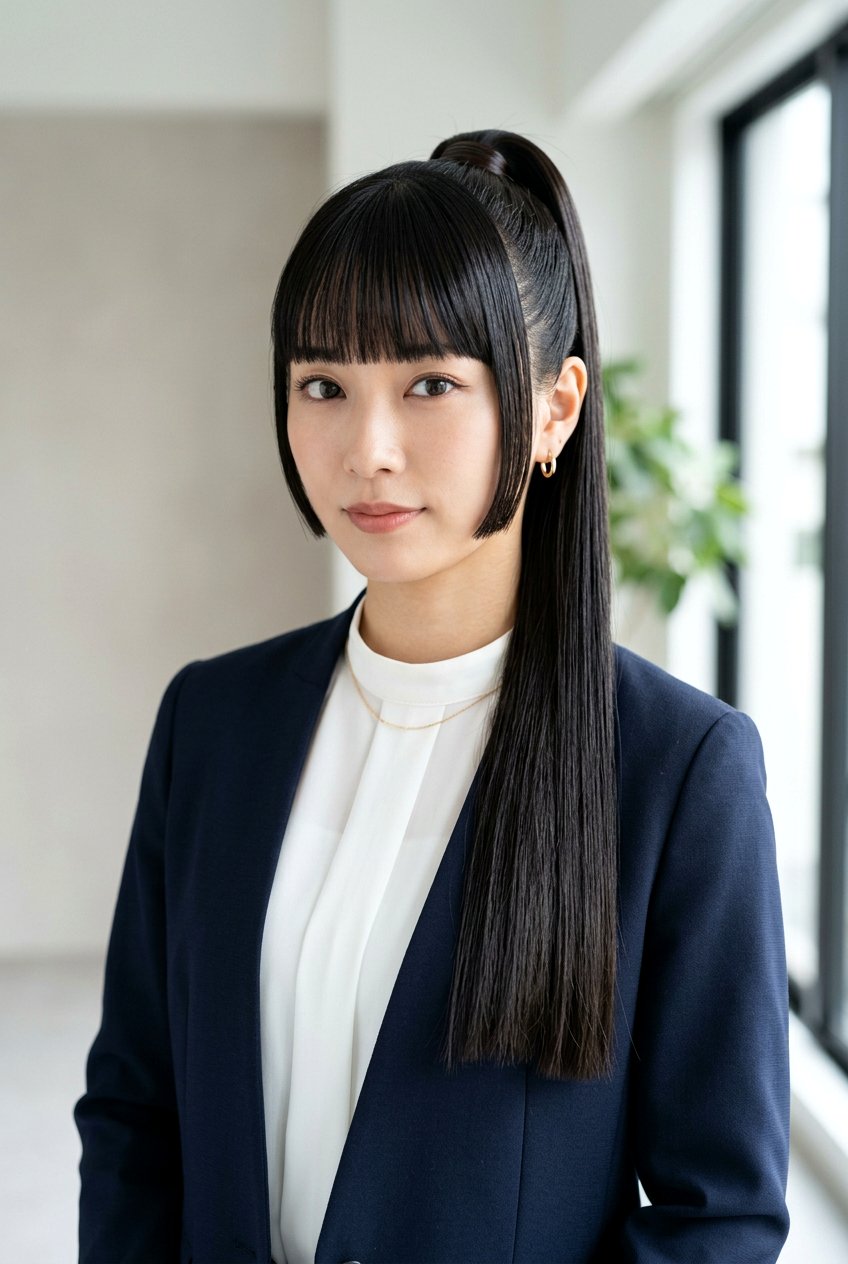 20 Breathtaking Hime Haircut For Straight Long Hair Styles