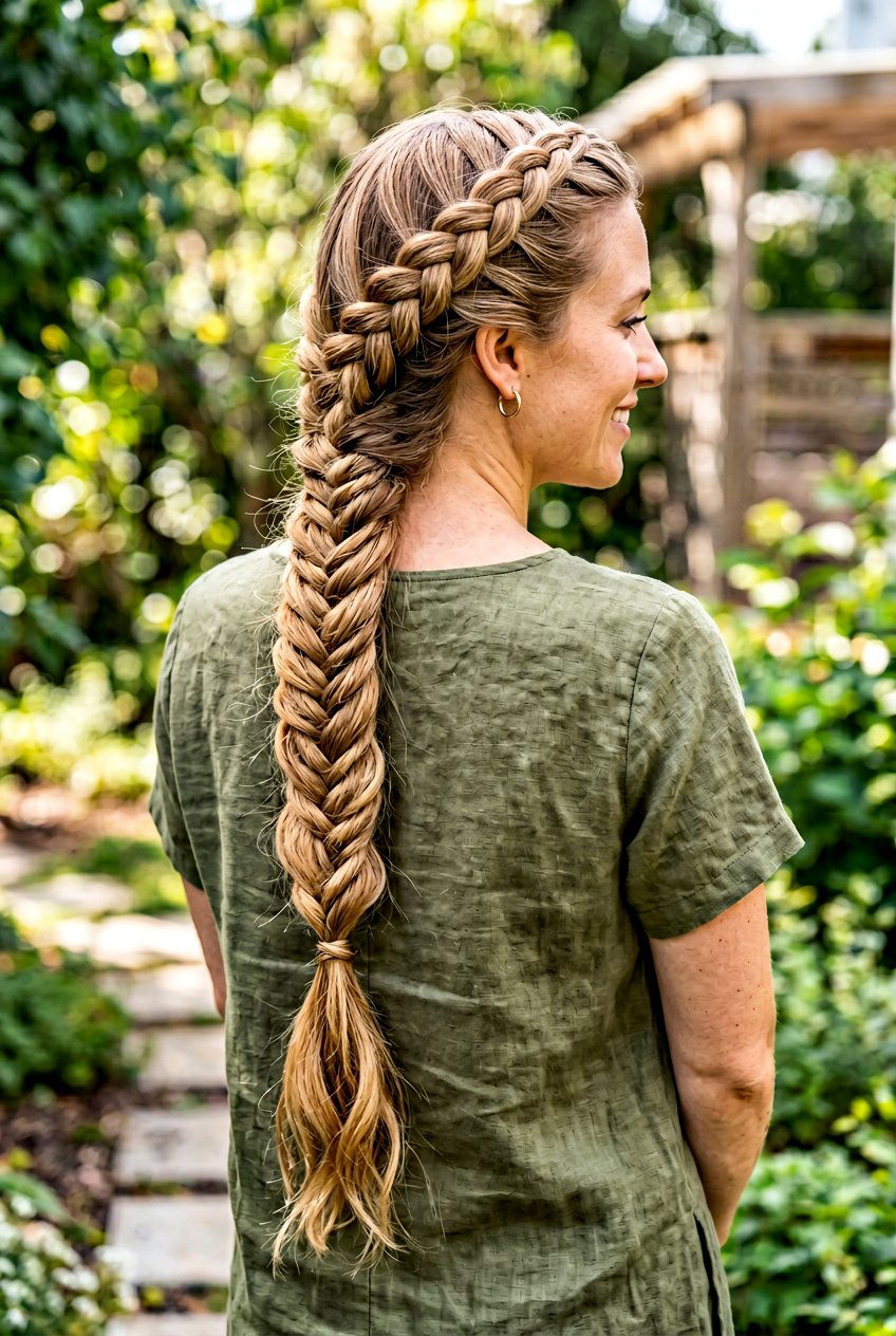 Hip Length Haircut With Long Layers And Braided Look - 20 hip length haircut with long layers - 20 hip length haircut with long layers