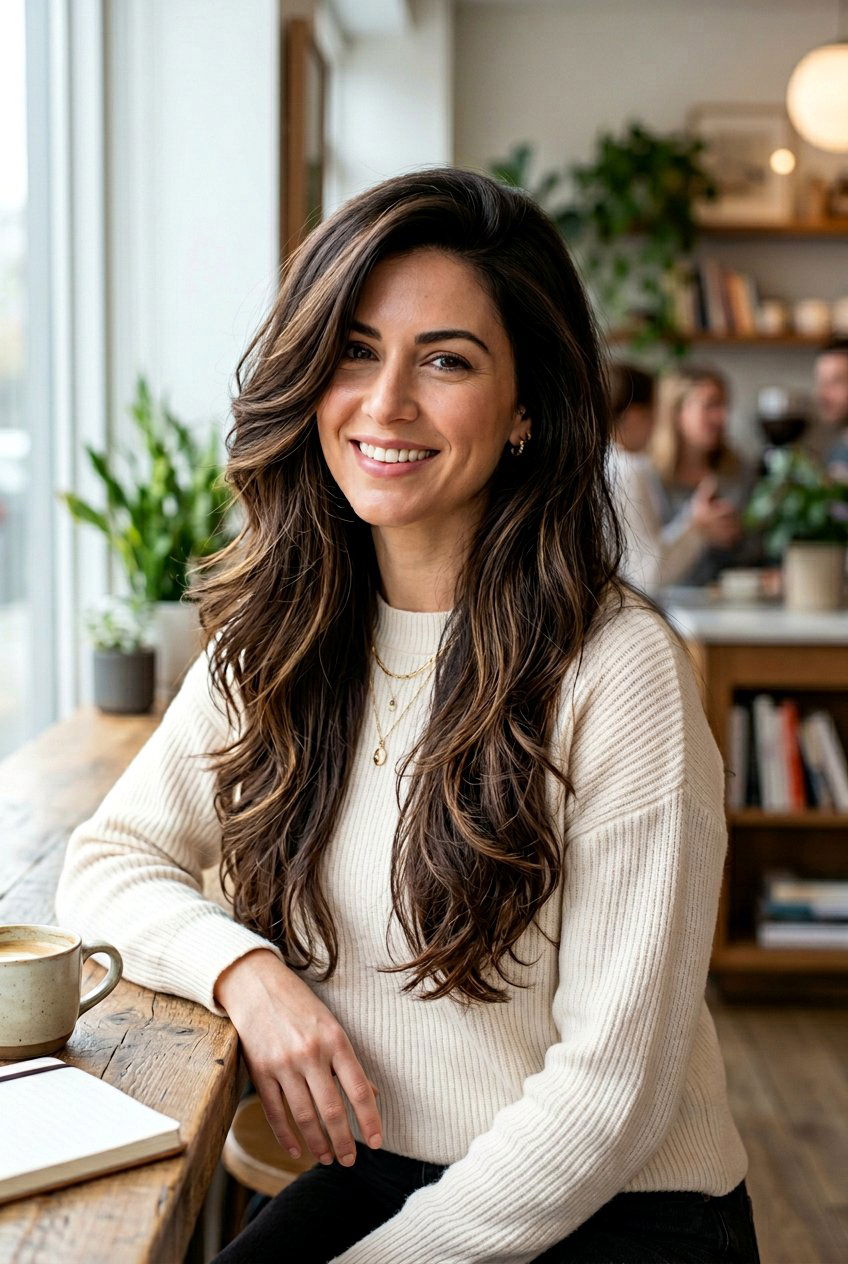 Hip Length Haircut With Long Layers And Side Part - 20 hip length haircut with long layers - 20 hip length haircut with long layers