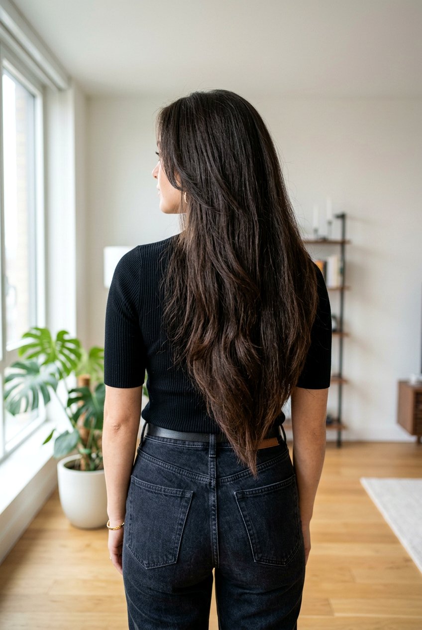 Hip Length Haircut With Long Layers And V Shape Back - 20 hip length haircut with long layers - 20 hip length haircut with long layers