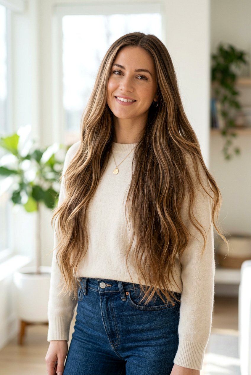 Hip Length Haircut With Long Layers And Wispy Ends - 20 hip length haircut with long layers - 20 hip length haircut with long layers