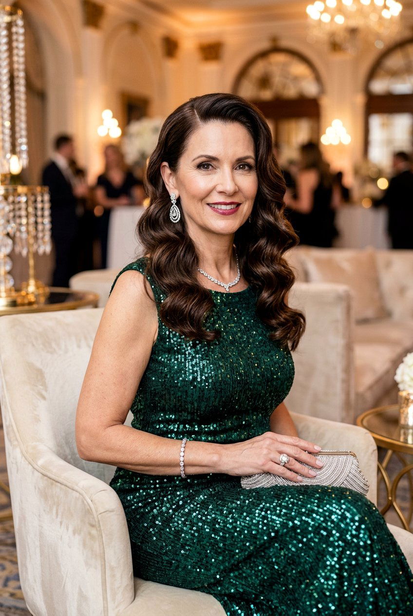 Hollywood Glamour Waves - 20 formal hairstyles for mature women - 20 formal hairstyles for mature women