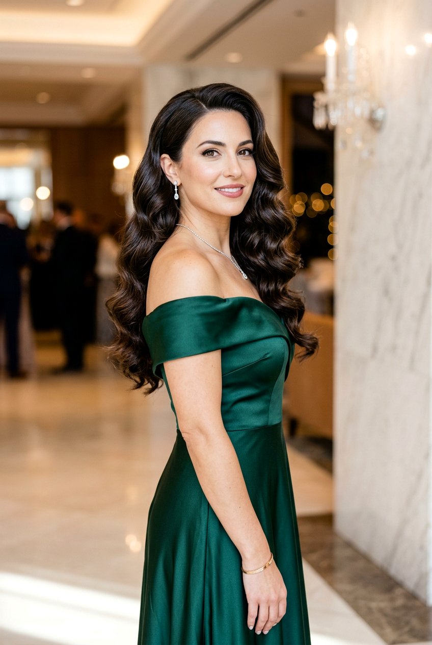 Hollywood Waves - 20 bridal hairstyle for thick wavy hair - 20 bridal hairstyle for thick wavy hair