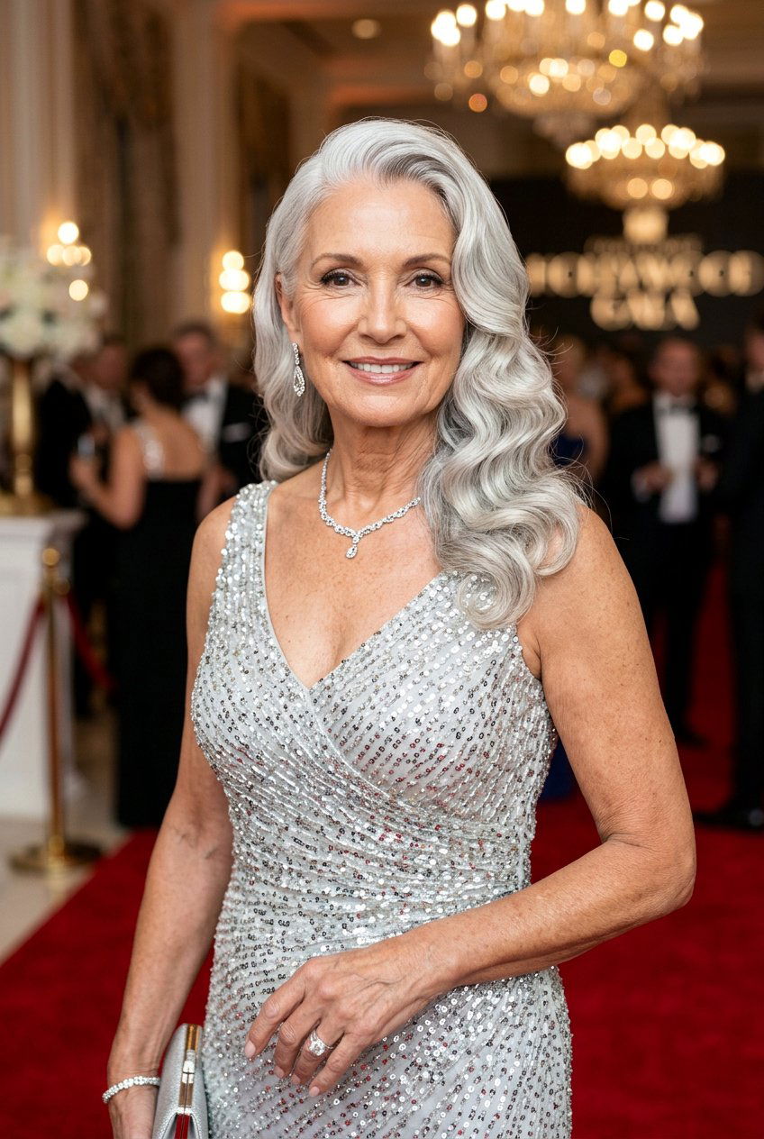 Hollywood Waves - 20 wedding guest hairstyles for older women - 20 wedding guest hairstyles for older women