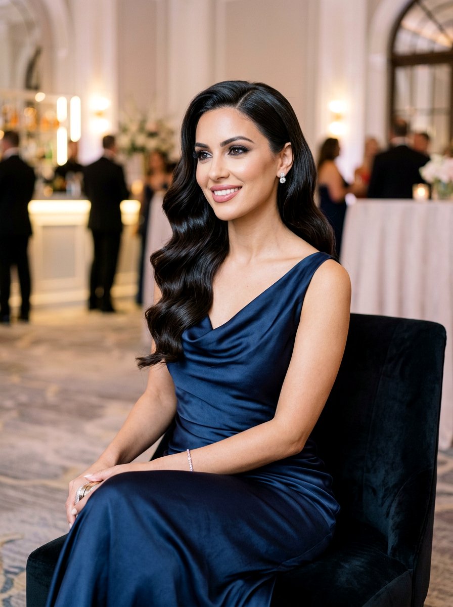 Hollywood Waves - 20 vacation hairstyle for cruise nights - 20 vacation hairstyle for cruise nights