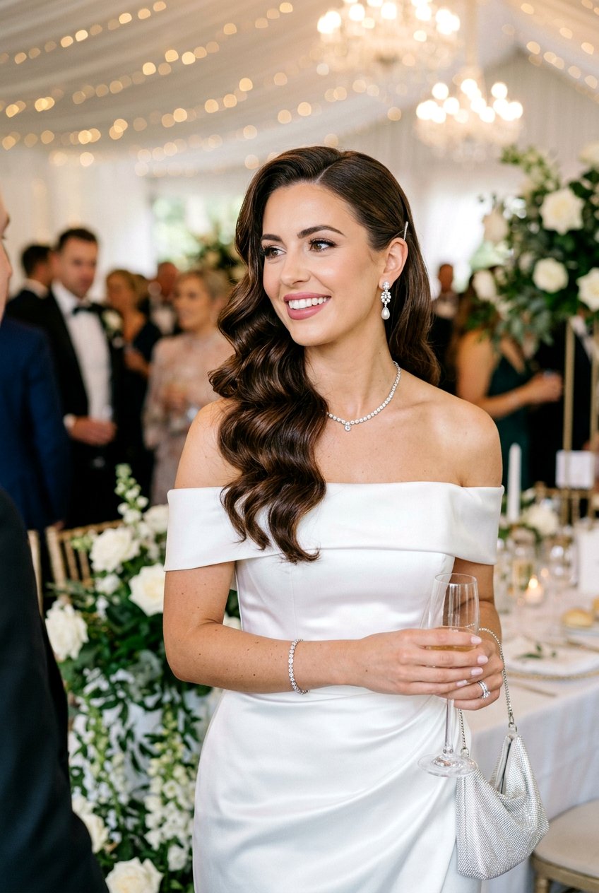 Hollywood Waves For Reception - 20 reception hairstyles for bride - 20 reception hairstyles for bride