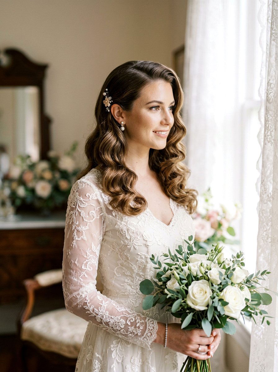 Hollywood Waves Hairstyle - 20 pre wedding shoot hairstyles - 20 pre wedding shoot hairstyles