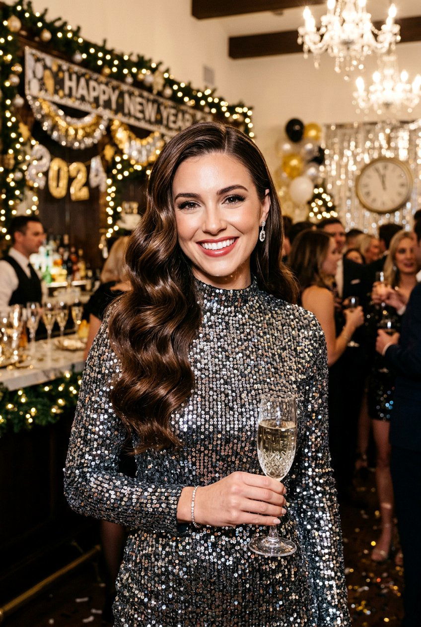 Hollywood Waves New Years Eve Hairstyle - 20 new years eve hairstyles - 20 new year’s eve hairstyles