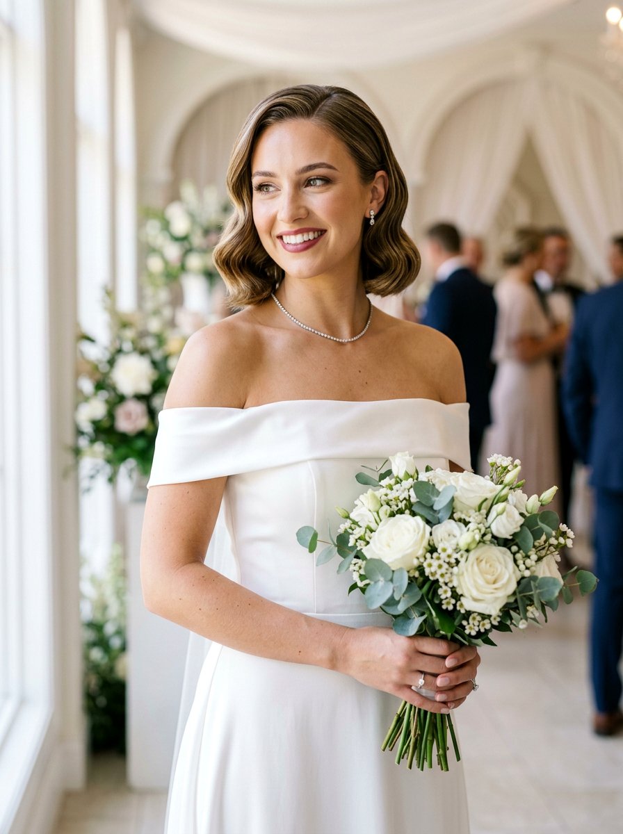 Hollywood Waves Short Bob - 20 wedding hairstyles for short bob hair - 20 wedding hairstyles for short bob hair