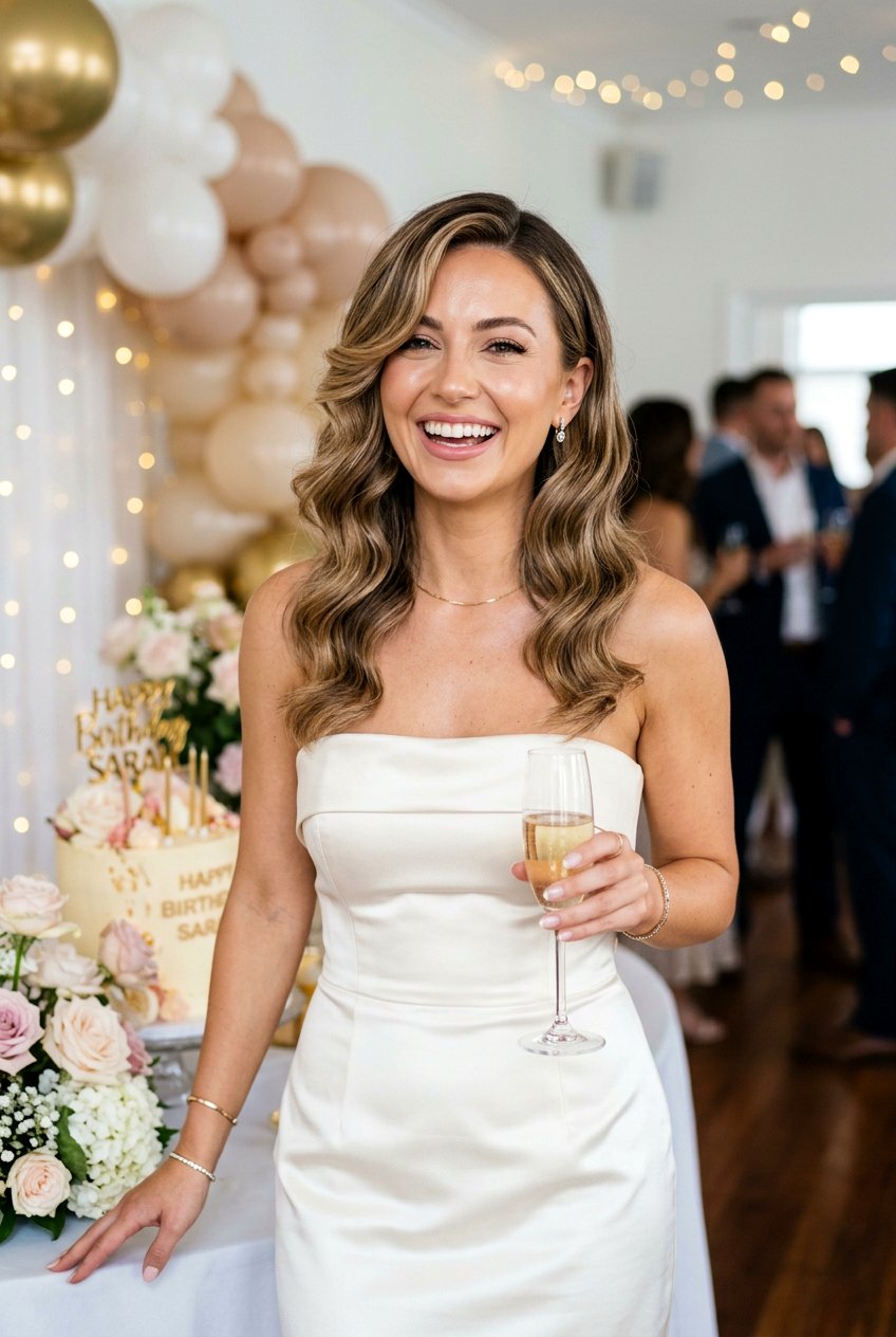 Hollywood Waves With Face Framing Layers Birthday - 20 birthday hairstyle with hollywood waves - 20 birthday hairstyle with hollywood waves