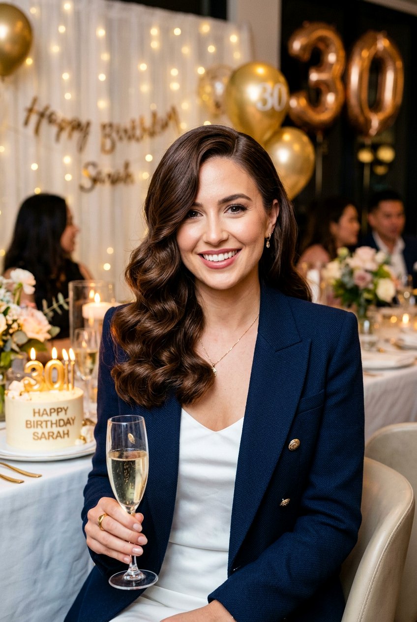 Hollywood Waves With Side Part Birthday - 20 birthday hairstyle with hollywood waves - 20 birthday hairstyle with hollywood waves