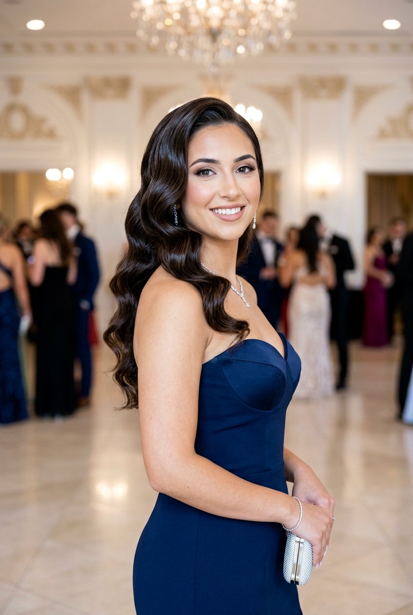 Hollywood Waves for Prom - 20 prom hairstyles for long hair - 20 prom hairstyles for long hair