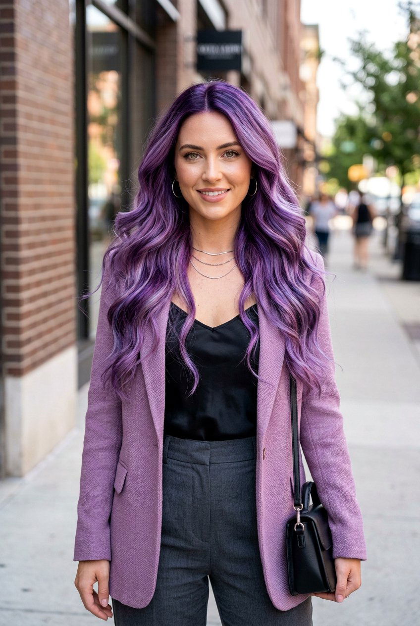 Holographic Amethyst Hair Color - 20 holographic hair color - 20 holographic hair color