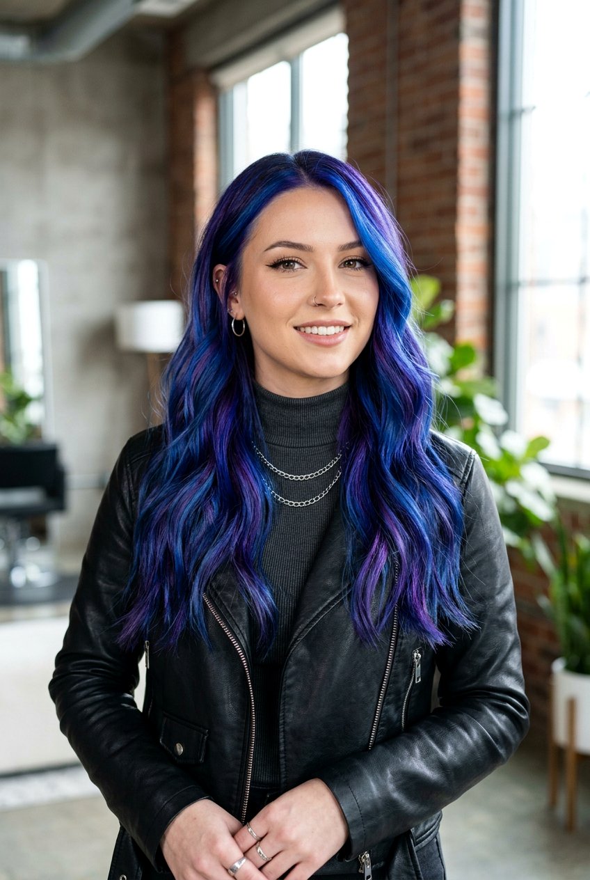 Holographic Blue Violet Hair Color - 20 holographic hair color - 20 holographic hair color