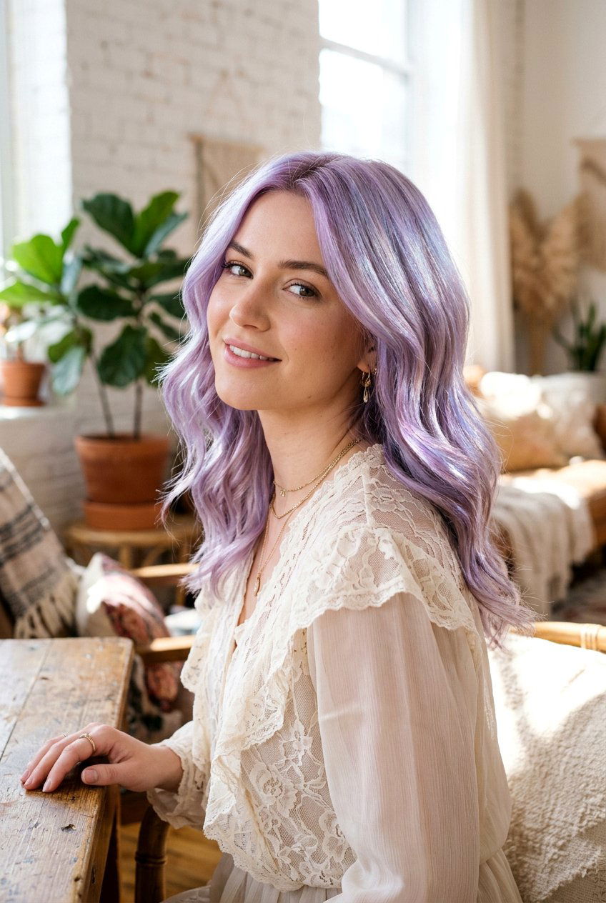 Holographic Lilac Hair Color - 20 holographic hair color - 20 holographic hair color