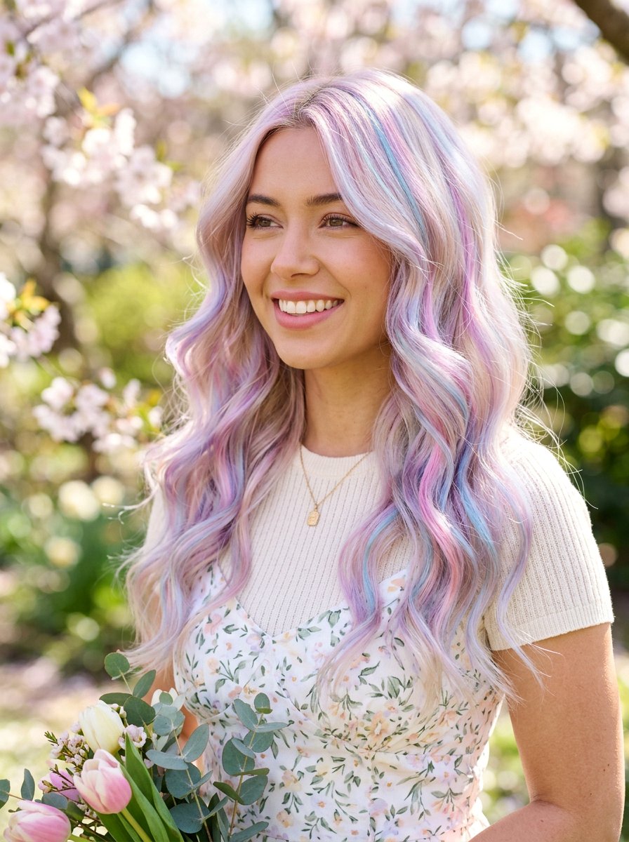 Holographic Pastel Blonde - 20 holographic pastel hair color - 20 holographic pastel hair color
