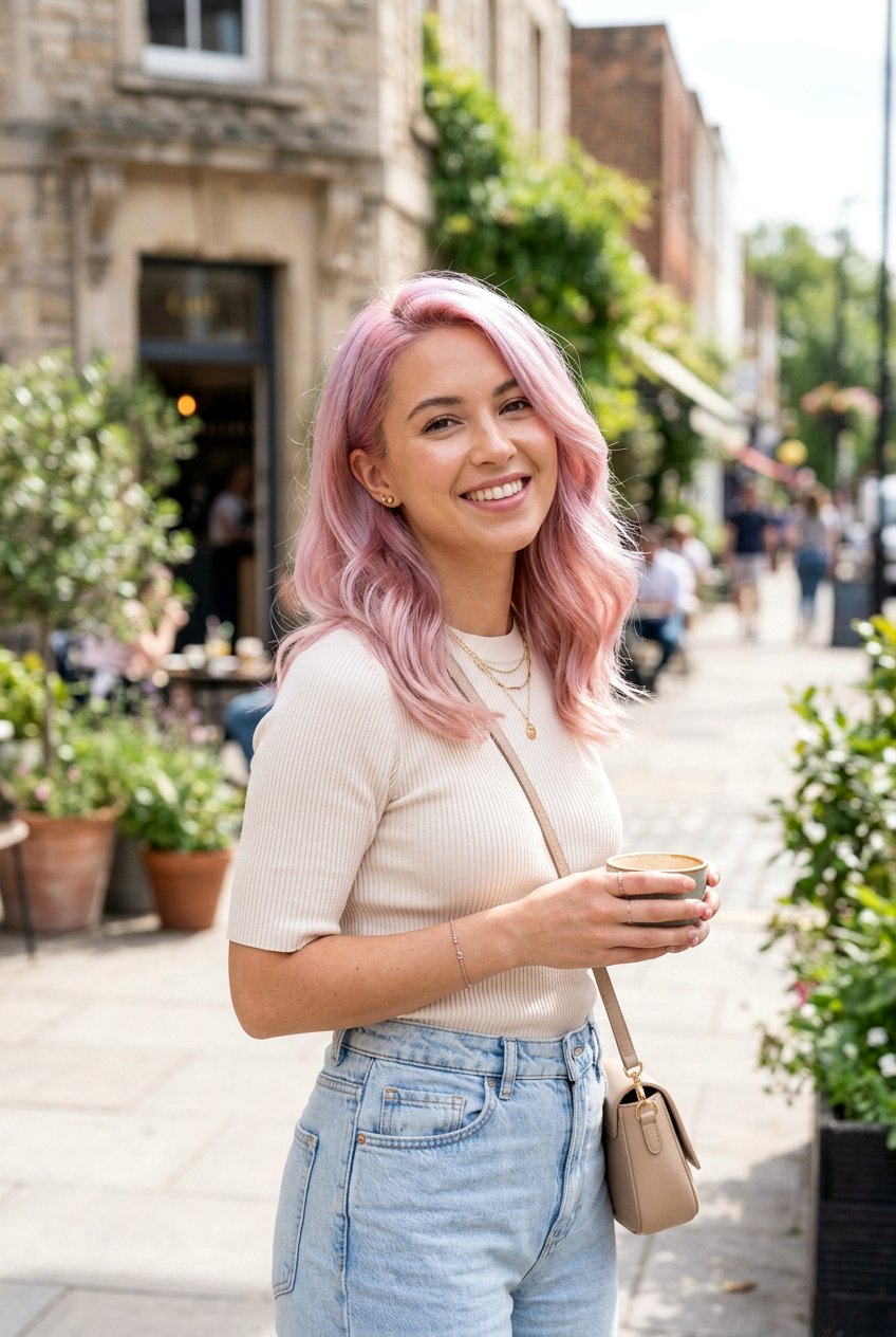 Holographic Pastel Pink Hair Color - 20 holographic hair color - 20 holographic hair color