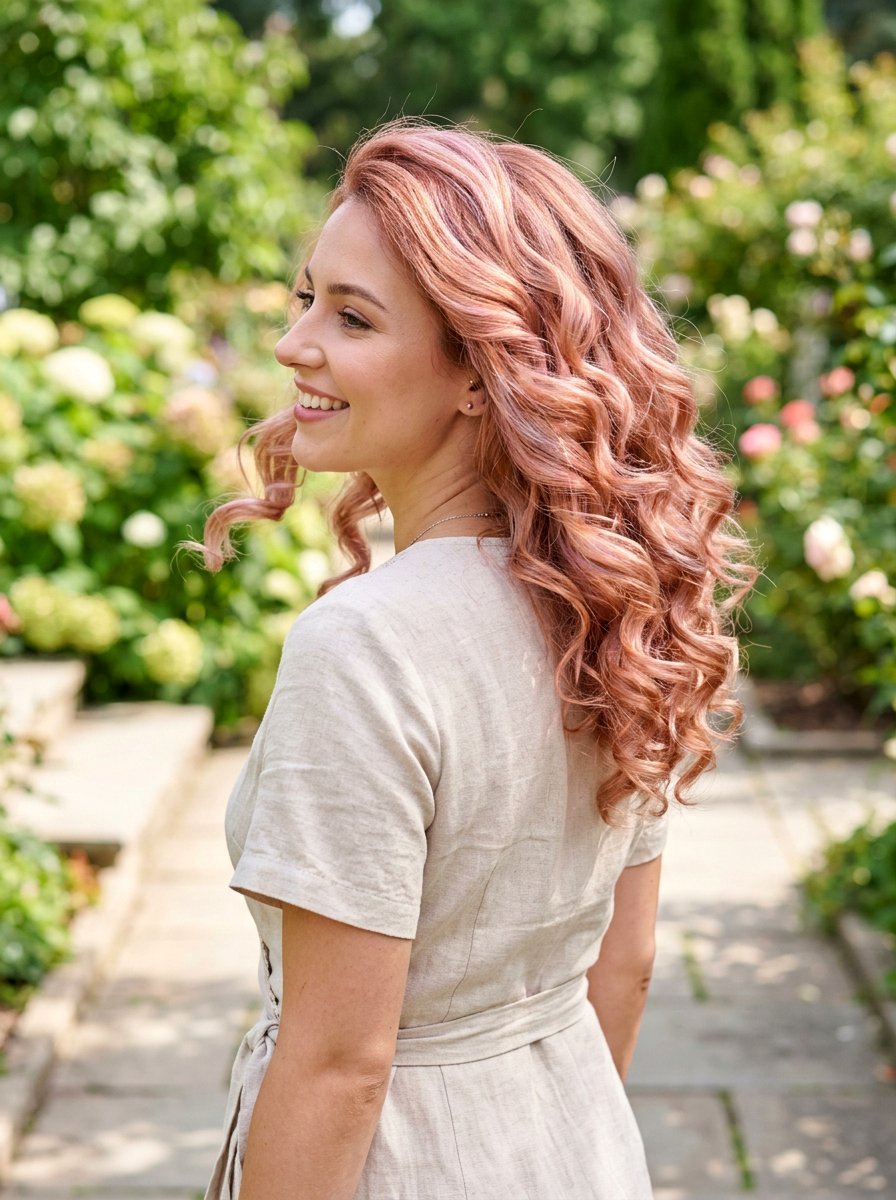 Holographic Pastel Rose Gold Hair - 20 holographic pastel hair color - 20 holographic pastel hair color