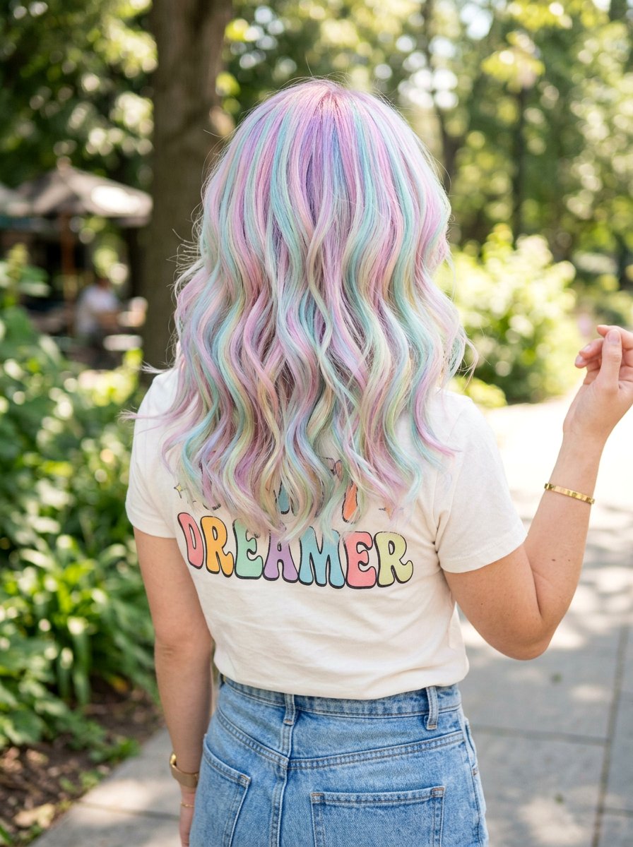 Holographic Pastel Unicorn Hair - 20 holographic pastel hair color - 20 holographic pastel hair color