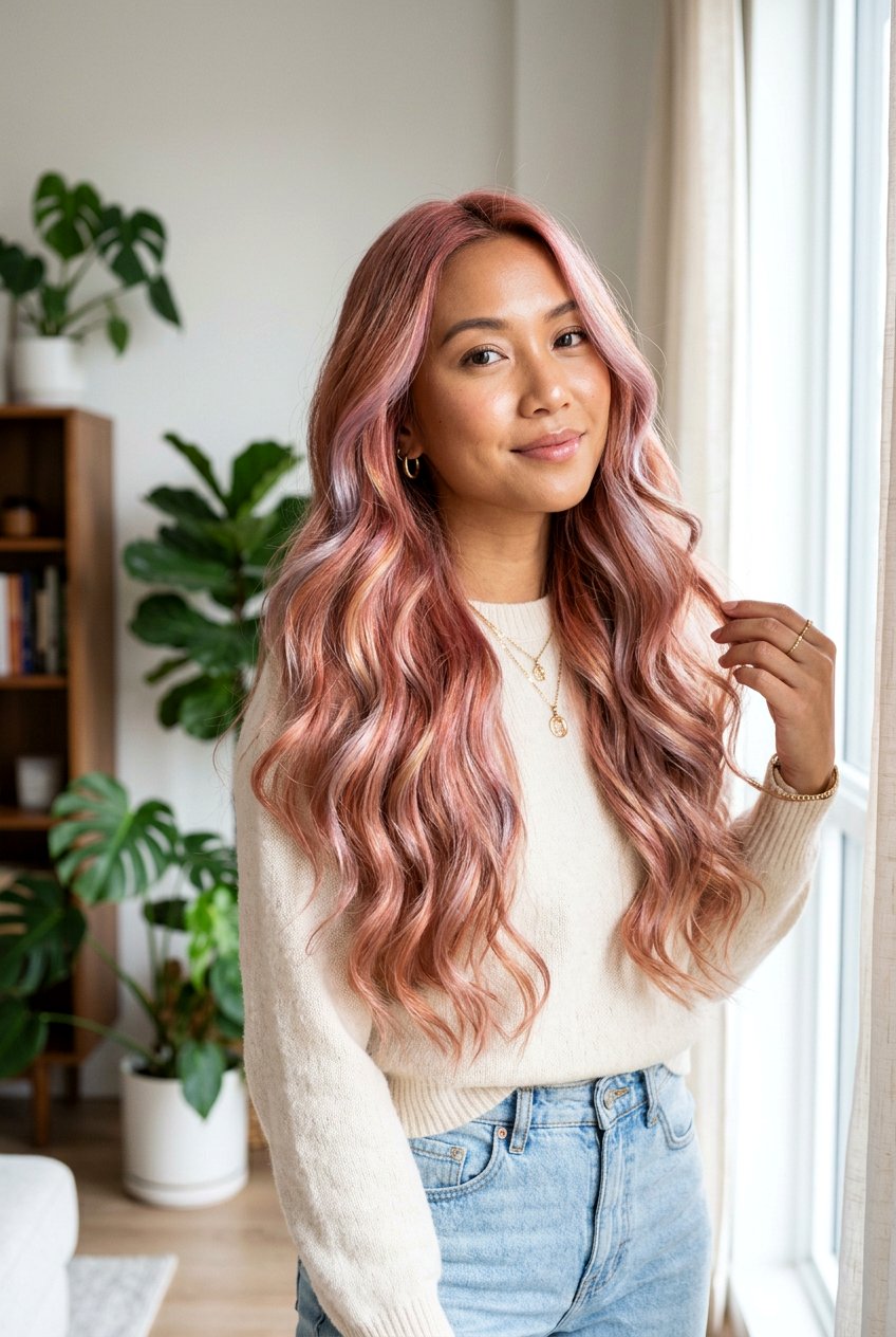 Holographic Rose Gold Hair Color - 20 holographic hair color - 20 holographic hair color