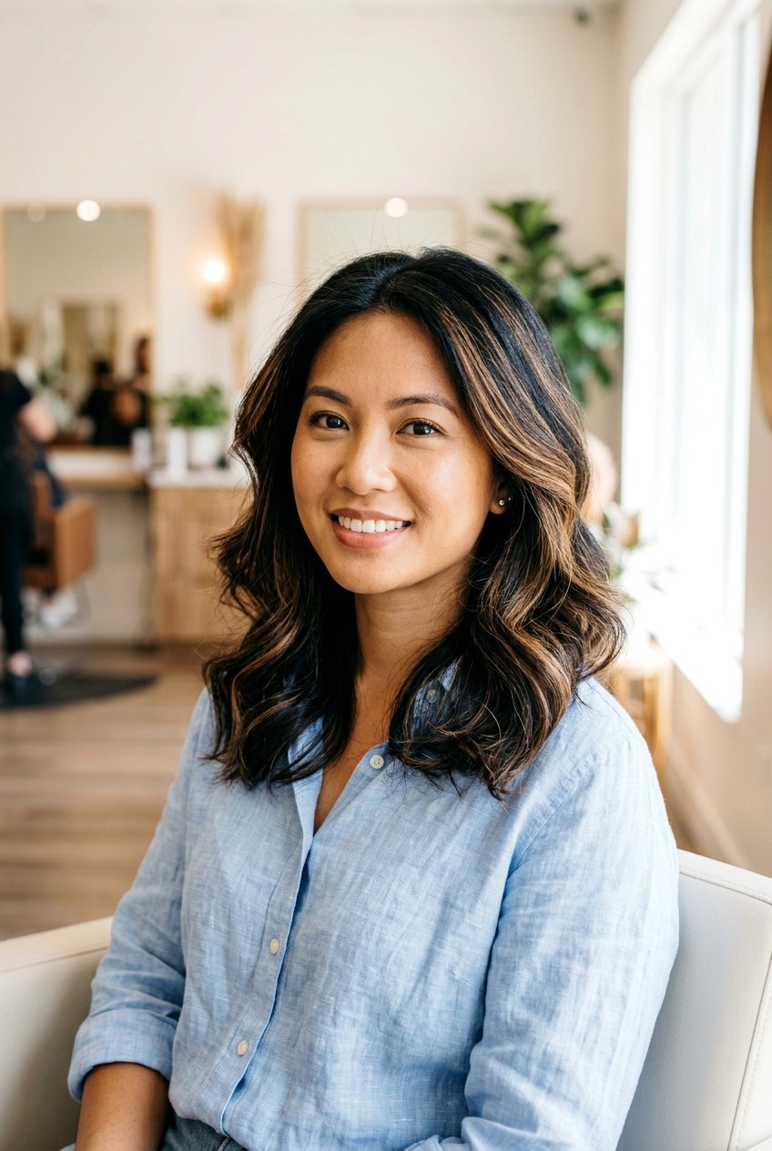 Honey Babylights On Black Hair For Fine Hair - 20 black hair with honey babylights - 20 black hair with honey babylights