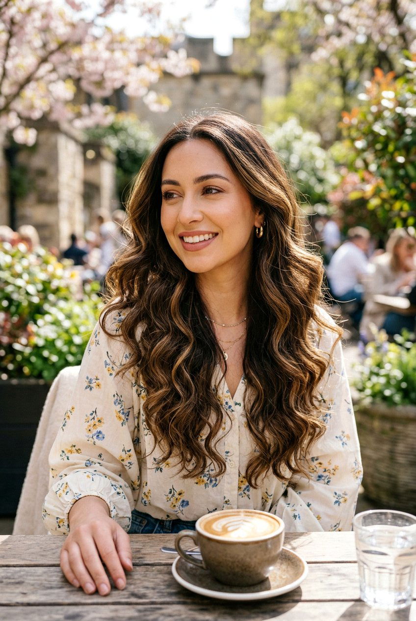 Honey Babylights On Dark Brown Hair - 20 soft babylights on brunette hair - 20 soft babylights on brunette hair