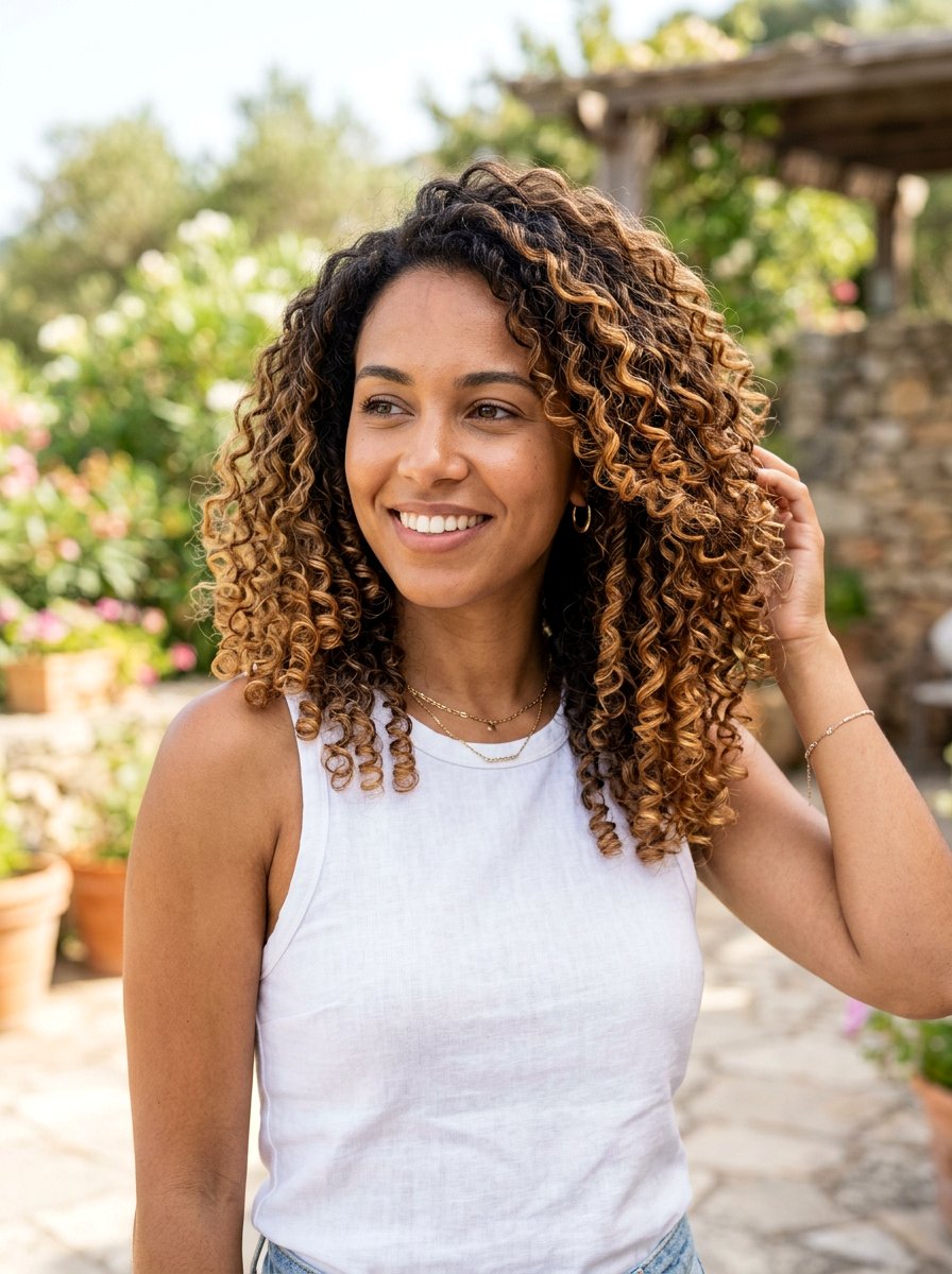 Honey Balayage On Curly Hair - 20 trendy balayage ideas 2026 - 20 trendy balayage ideas 2026